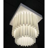 Skirt - Single Fabric 1 Light Ceiling Light