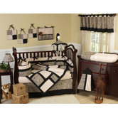 Animal Safari Collection 9pc Crib Bedding Set