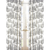 Black Toile Collection Window Panels