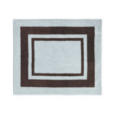 Hotel Blue and Brown Collection Floor Rug