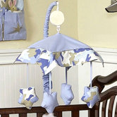 Blue and Khaki Camo Musical Mobile