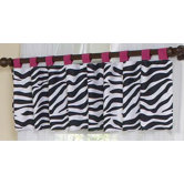 Zebra Pink Collection Window Valance