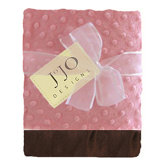 Pink and Chocolate Baby Blanket