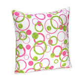Circles Pink Collection Decorative Pillow