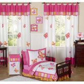 Butterfly Pink Orange Toddler Bedding Collection