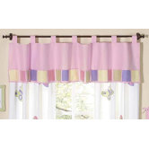 Butterfly Pink Purple Window Valance