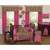 Cheetah Pink Collection 9pc Crib Bedding Set
