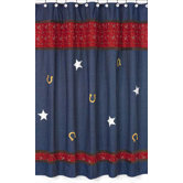 Wild West Cowboy Collection Shower Curtain  - Denim
