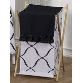Black and White Princess Laundry Hamper