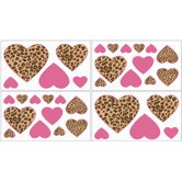 Cheetah Pink Collection Wall Decal Stickers
