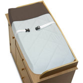 Hotel Blue and Brown Collection Changing Pad Cover