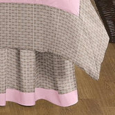 Elephant Pink Collection Queen Bed Skirt