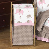 Elephant Pink Laundry Hamper
