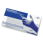 Sensicare Ice Nitrile Gloves, Blue, 200 per Pack, X-Small