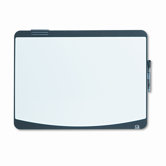 Dry-Erase Marker Board, Foam, 23 1/2 x 17 1/2, Black/White, Black Frame