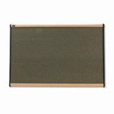 Prestige Bulletin Board, Graphite-Blend Cork, 36 x 24, Maple Frame