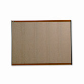 Prestige Bulletin Board, Graphite-Blend Cork, 48 x 36, Cherry Frame