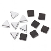 Metallic Magnets, 12/Pack