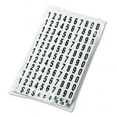 Magnetic Numbers for Magnetic Boards in Black-on-White