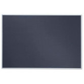 Magnetic Porcelain-on-Steel Chalkboard in Black with Aluminum Frame