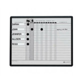 Magnetic Employee In/Out Board, Porcelain