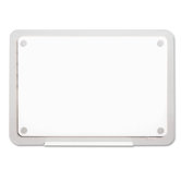iQTotal Erase Marker Board in White with Translucent Frame 23" W x 16" H