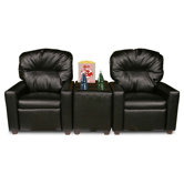 Theater Seating Leather Kid's Recliner Chair