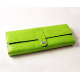 On the Go Pebble Grain Jewel Roll in Lime