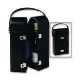 Double Wine Bottle Holder in Black