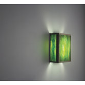 FN3 Wall Sconce with Three Raw Art Glass Panels