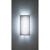 FNTall Wall Sconce with Tessellated Patterned Glass and Full Side Diffuser
