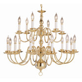 Back To Basics 18 Light Williamsburg Chandelier