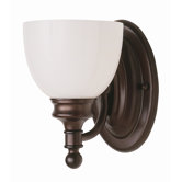 Wall Sconce with Opal Glass