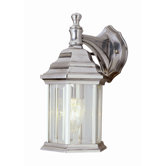 Outdoor  Wall Lantern with Clear Beveled Glass Shade