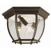 Outdoor  Flush Mount with Beveled Glass