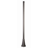Outdoor Cast Aluminum Pole in Black