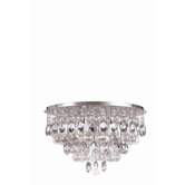Contemporary Crystal 12 Light Flush Mount