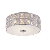 Contemporary Crystal Flush Mount