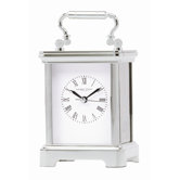 Solid Brass Carriage Mantle Clock with Roman Dial