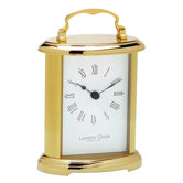 Oval Mantle Clock in Gold
