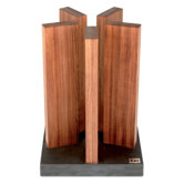 Red Wood Magnetic Knife Block