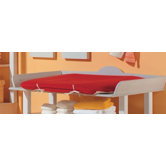 Wickelauflage "Gondola" in Beige / Rot