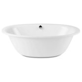 Luxxo Duo 17.72" x 74.8" Oval Bath Tub in White