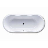 Novola Duo 71" x 31.5" Oval Bath Tub in White