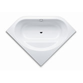 Vaio Duo 3 55.1" x 55.1" Bath Tub with Molded Surround in White