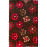 Smithsonian Chocolate Floral Rug