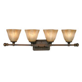 Meridian  Vanity Light in Golden Bronze