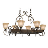 Meridian Chandelier Pot Rack with 8 Light