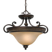 Jefferson 3 Lights Convertible Semi Flush Mount