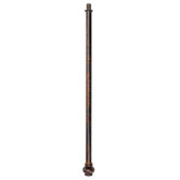 Portland Fixture Rod in Fired Bronze